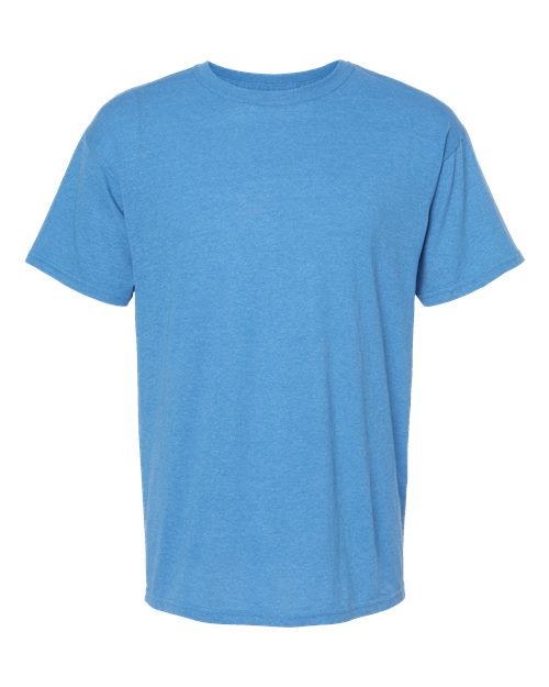 Men's Gold Soft Touch T-Shirt - Heather Turquoise Front