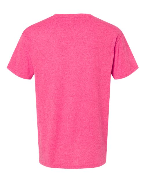 Men's Gold Soft Touch T-Shirt - Neon Pink Back