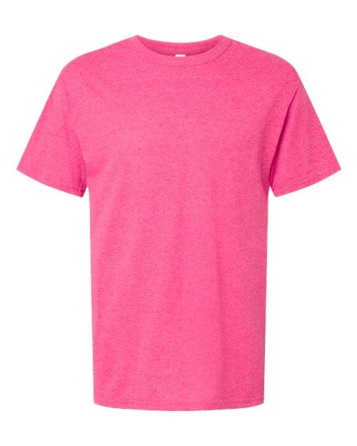 Men's Gold Soft Touch T-Shirt - Neon Pink Front