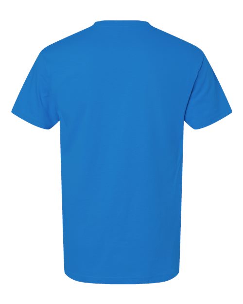 Men's Gold Soft Touch T-Shirt - Ocean Blue Back