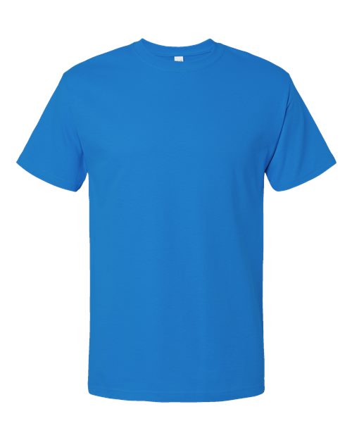 Men's Gold Soft Touch T-Shirt - Ocean Blue Front