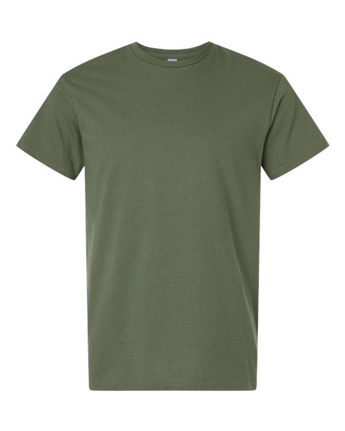 Gildan Unisex Light Cotton T-Shirt - Military Green Front