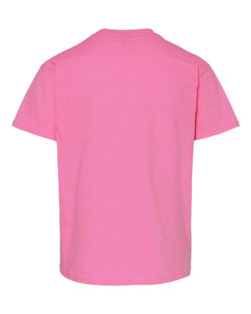 Youth Light Cotton T-Shirt - Azalea Back