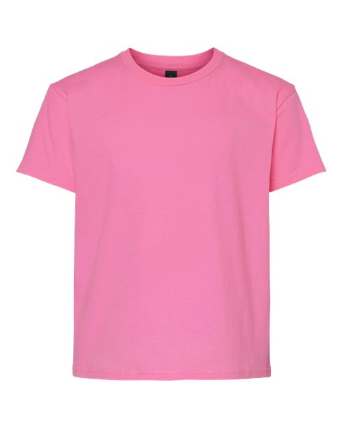 Youth Light Cotton T-Shirt - Azalea Front