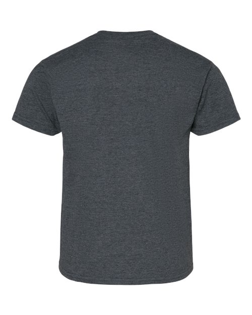 Youth Light Cotton T-Shirt - Dark Heather Back