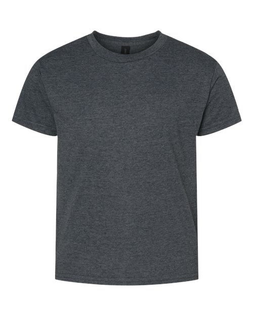 Gildan Youth Light Cotton T-Shirt - Dark Heather Front