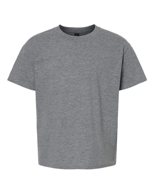 Youth Light Cotton T-Shirt - Graphite Heather Front