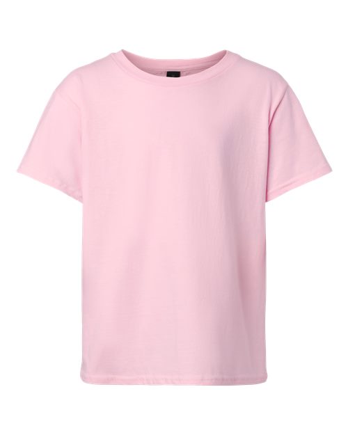 Gildan Youth Light Cotton T-Shirt - Light Pink Front