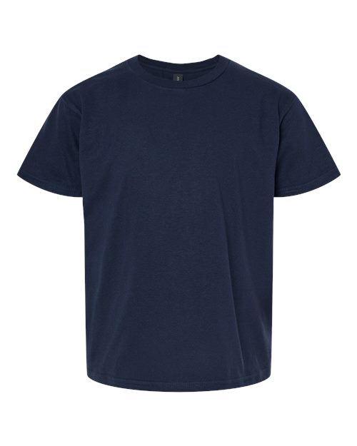 Gildan Youth Light Cotton T-Shirt - Navy Front
