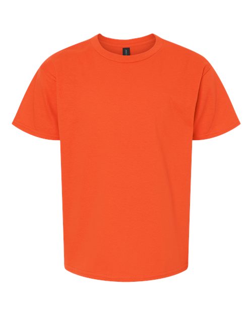 Gildan Youth Light Cotton T-Shirt - Orange Front
