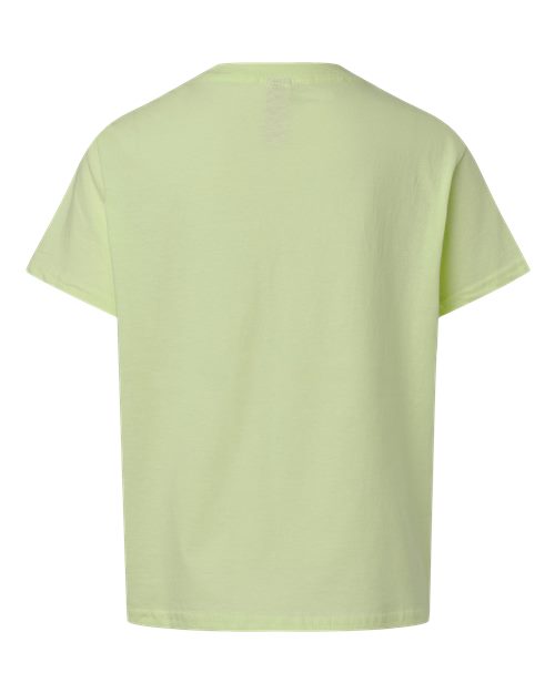 Youth Light Cotton T-Shirt - Pistachio Back