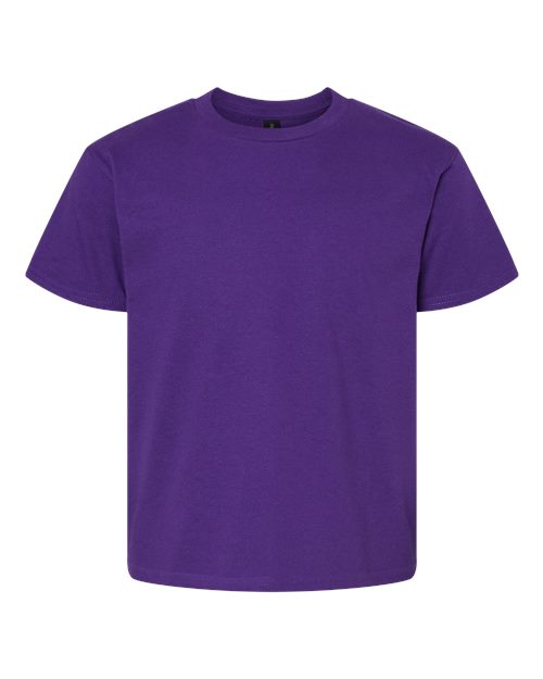 Gildan Youth Light Cotton T-Shirt - Purple Front