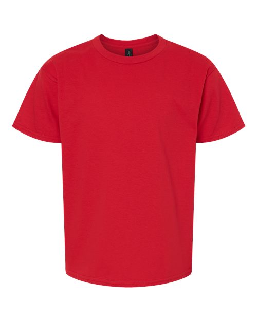Gildan Youth Light Cotton T-Shirt - Red Front