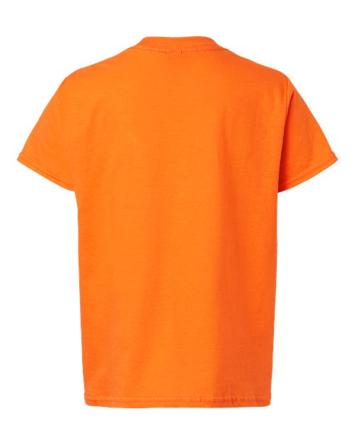 Youth Light Cotton T-Shirt - Safety Orange Back