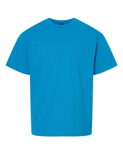 Gildan Youth Light Cotton T-Shirt - Sapphire Front