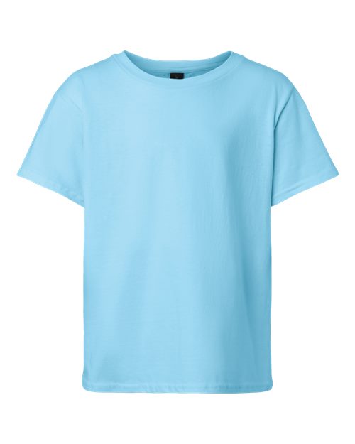 Gildan Youth Light Cotton T-Shirt - Sky Front