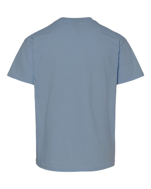 Youth Light Cotton T-Shirt - Stone Blue Back