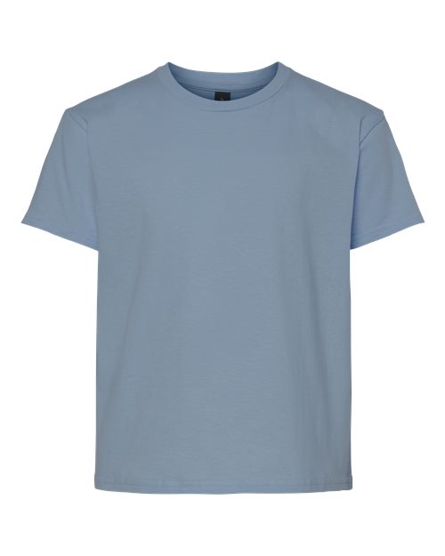 Youth Light Cotton T-Shirt - Stone Blue Front