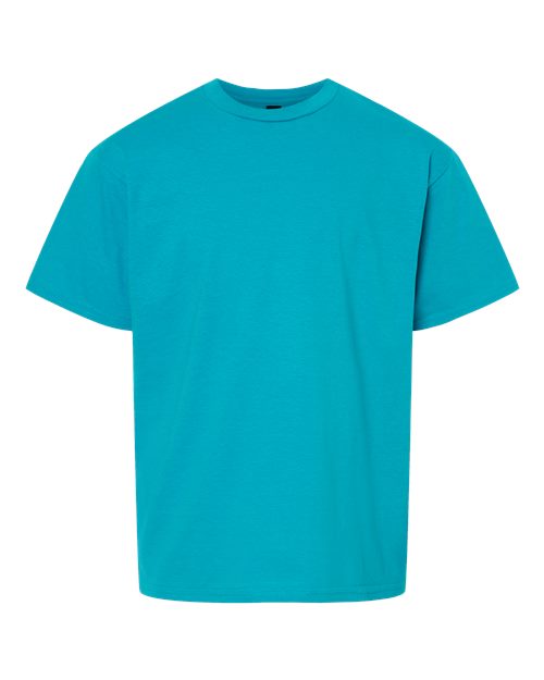 Gildan Youth Light Cotton T-Shirt - Tropical Blue Front