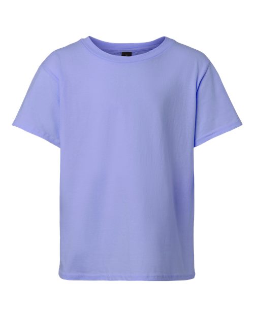 Gildan Youth Light Cotton T-Shirt - Violet Front