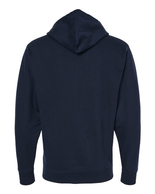 Unisex Midweight Full-Zip Hooded Sweatshirt - Classic Navy Back