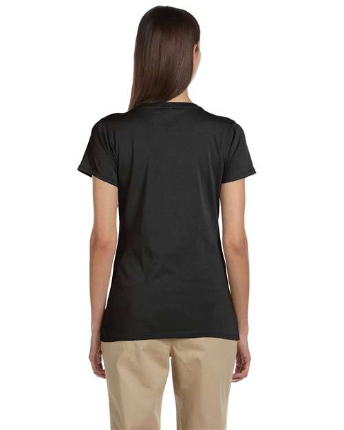 Women's Classic V-Neck T-Shirt - Black Back