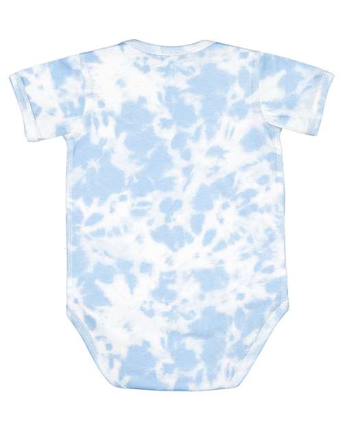 Infant Fine Jersey Bodysuit - Extended Colors - Sky Tie Dye Back