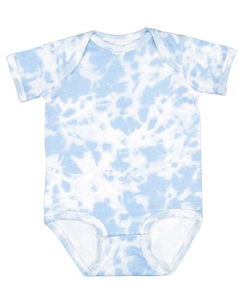 Infant Fine Jersey Bodysuit - Extended Colors - Sky Tie Dye Front