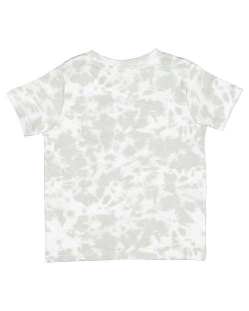 Toddler Fine Jersey Tee - Extended Colors - Haze Tie Dye Back