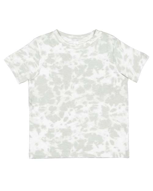 Toddler Fine Jersey Tee - Extended Colors - Haze Tie Dye Front