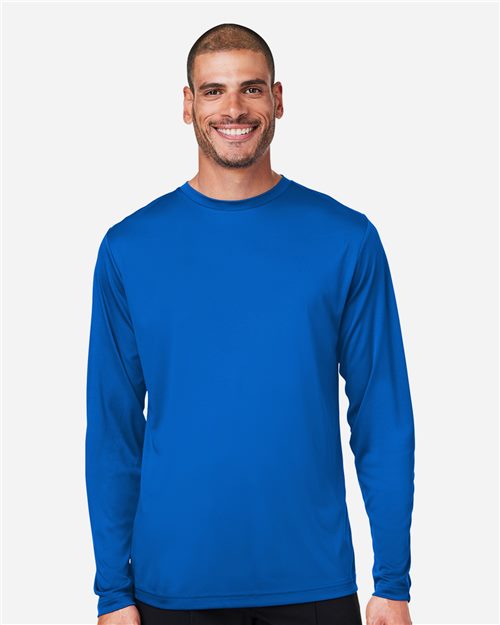 Unisex Capital Long Sleeve Performance T-Shirt - Acid Green Front