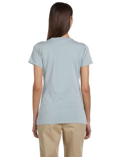 Women's Classic V-Neck T-Shirt - Blue Sage Back