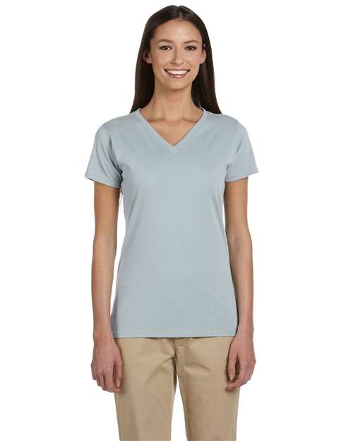 Women's Classic V-Neck T-Shirt - Blue Sage Front
