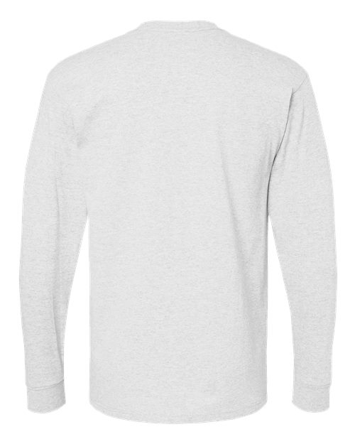 Unisex Gold Soft Touch Long Sleeve T-Shirt - Ash Back