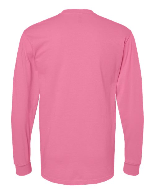 Unisex Gold Soft Touch Long Sleeve T-Shirt - Azalea Back