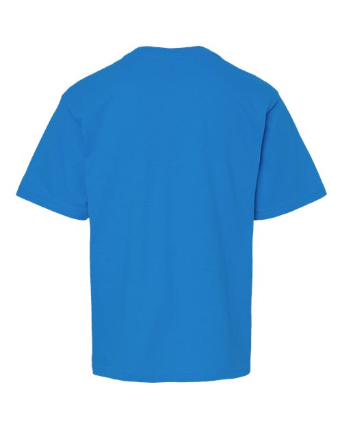 Youth Gold Soft Touch T-Shirt - Ocean Blue Back