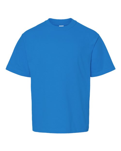 Youth Gold Soft Touch T-Shirt - Ocean Blue Front