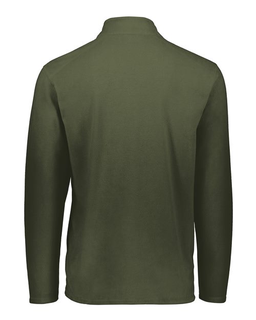 Unisex Eco Revive™ Micro-Lite Fleece Quarter-Zip Pullover - Olive Back