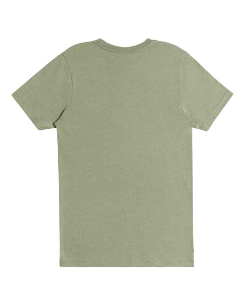 Deluxe CVC T-Shirt - Olive Heather Back