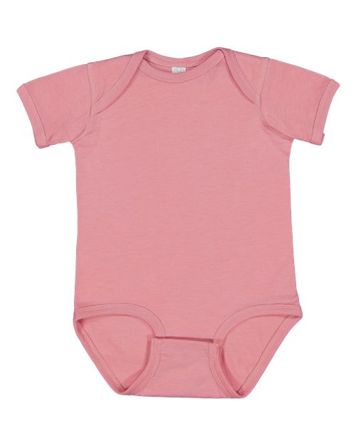 Rabbit Skins Infant Fine Jersey Bodysuit - Extended Colors - Vintage Mauvelous Front
