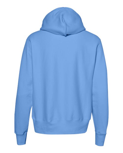 Unisex Reverse Weave® Hooded Sweatshirt - Light Blue Back