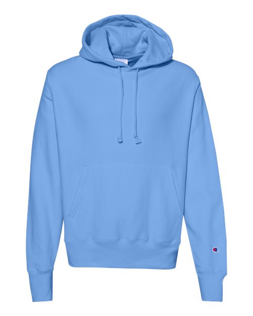 Unisex Reverse Weave® Hooded Sweatshirt - Light Blue Front
