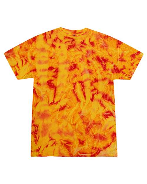 Unisex Multi-Color Tie-Dyed T-Shirt - Fire Front