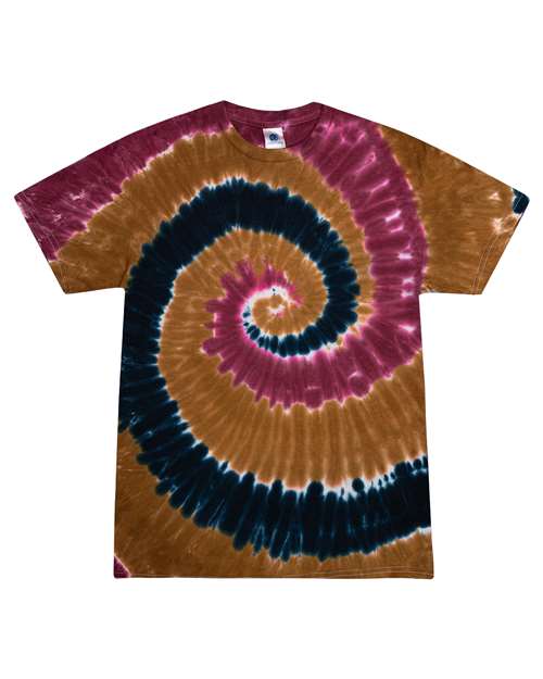 Unisex Multi-Color Tie-Dyed T-Shirt - Willow Front