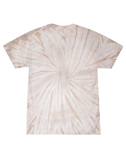 Unisex Multi-Color Tie-Dyed T-Shirt - Spider Taupe Back
