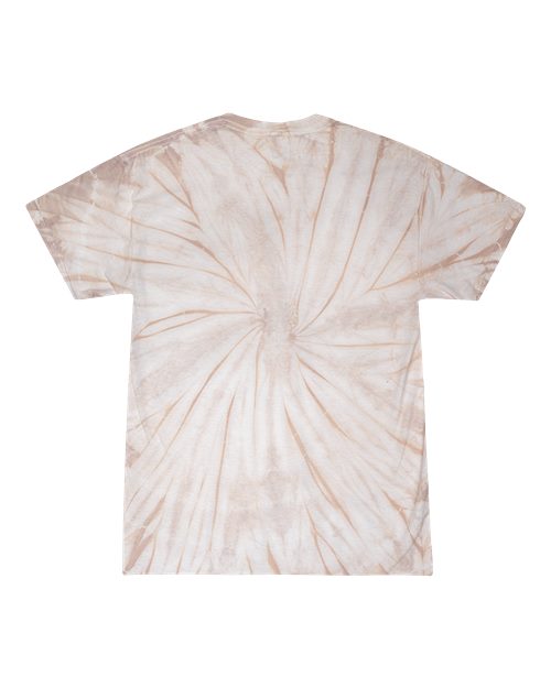 Youth Multi-Color Tie-Dyed T-Shirt - Spider Taupe Back