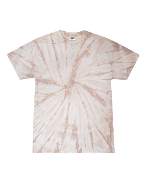 Youth Multi-Color Tie-Dyed T-Shirt - Spider Taupe Front