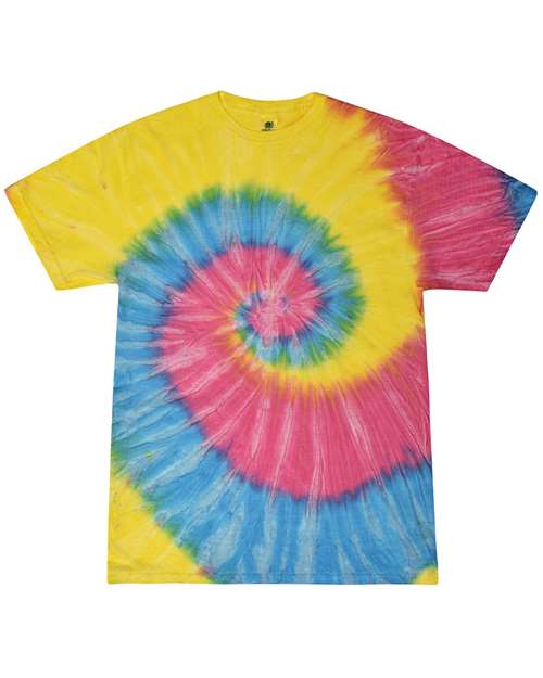 Youth Multi-Color Tie-Dyed T-Shirt - Sunshine Front