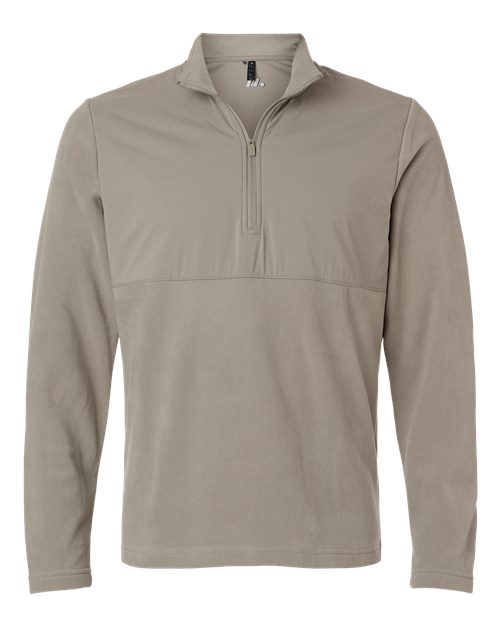 Men's Ultimate365 Cozy Quarter-Zip Pullover - Putty Beige Front