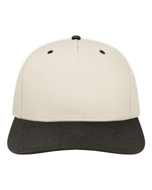 Heritage Twill Cap - Stone/ Black Front